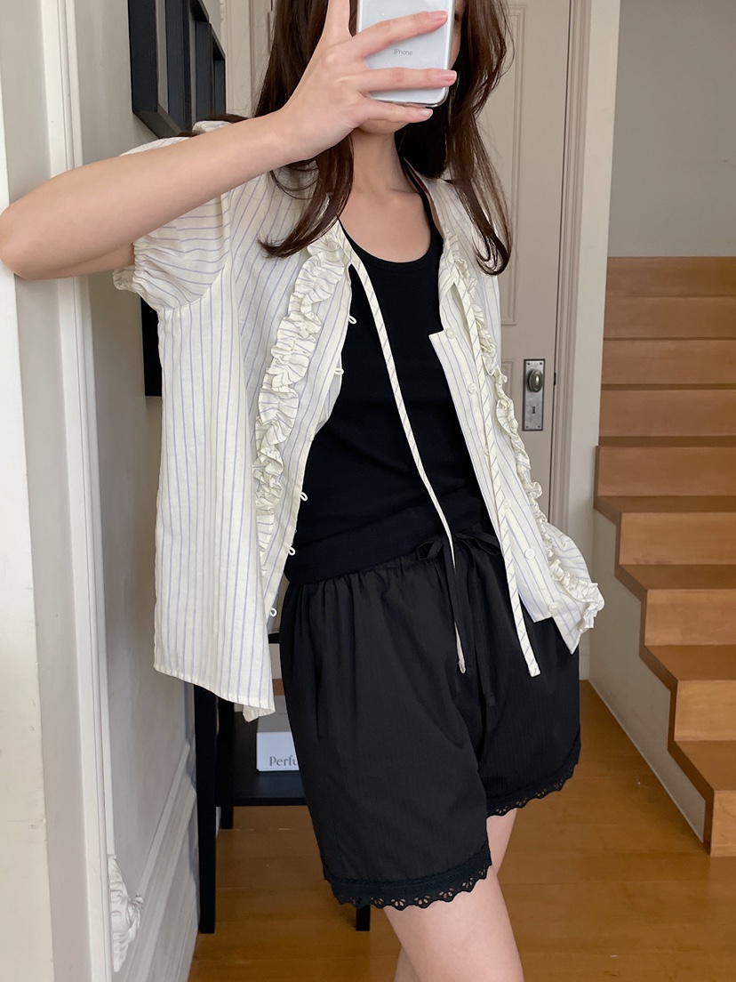 ATHEA韓國直郵女裝新款休閑26夏季人氣推薦熱賣襯衫蕾絲衫ATHEA襯衫/蕾絲衫