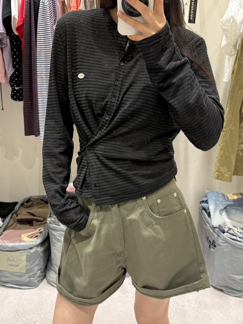 SHIRRING東大門實拍韓國女裝新品時尚職業人氣26春夏開衫SHIRRING開衫