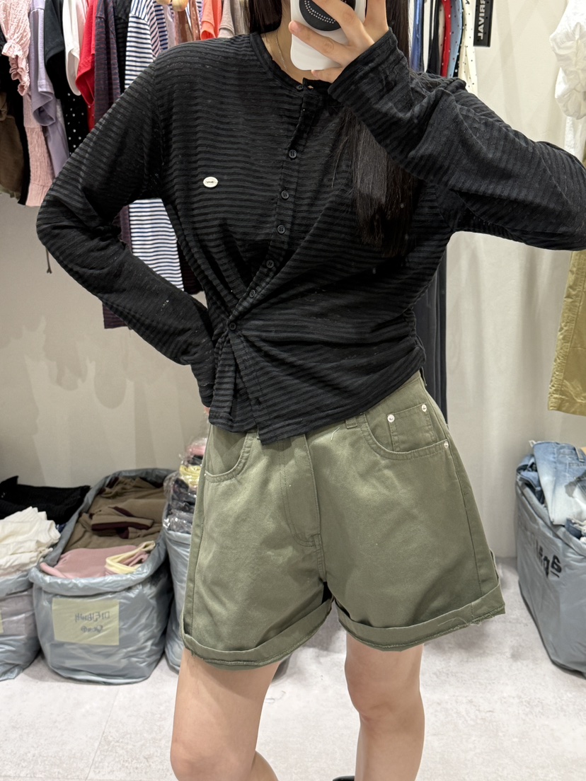SHIRRING東大門實拍韓國女裝新品時尚職業人氣26春夏開衫SHIRRING開衫