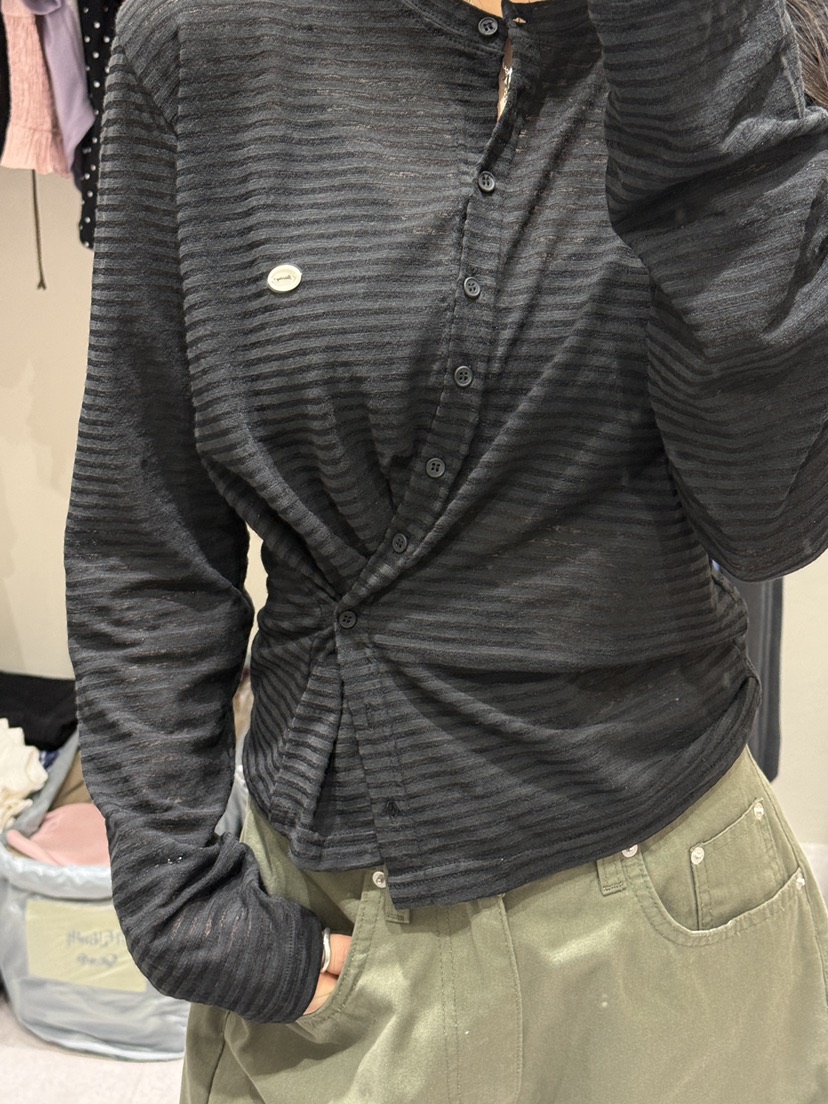 SHIRRING東大門實拍韓國女裝新品時尚職業人氣26春夏開衫SHIRRING開衫