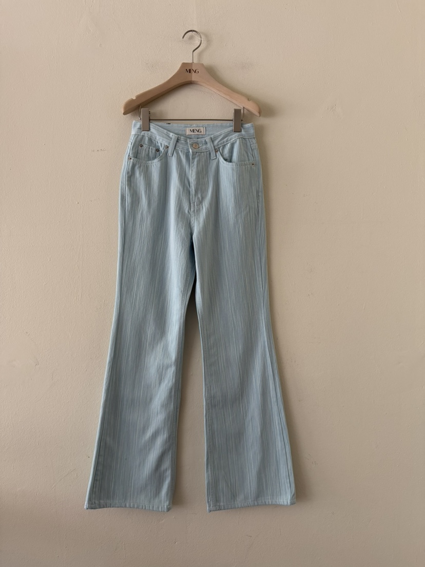 MENG韓國東大門代購女裝新品26春夏人氣熱賣26夏季牛仔褲MENG牛仔褲圖色1