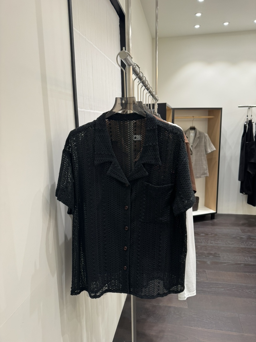 BINUS韓國東大門直郵女士新品時尚休閑26春夏襯衫蕾絲衫蕾絲BINUS襯衫/蕾絲衫圖色2