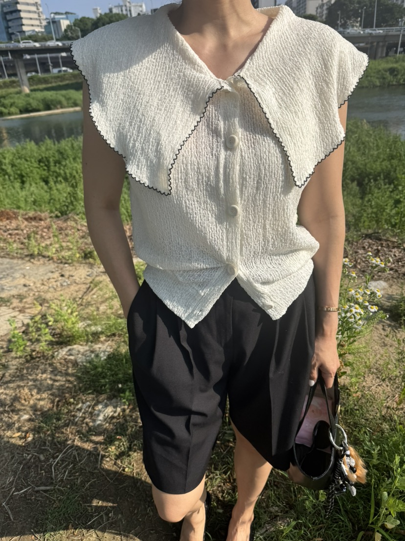RIAH韓國直郵實拍女士新品休閑人氣時尚推薦職業26夏季針織衫RIAH針織衫