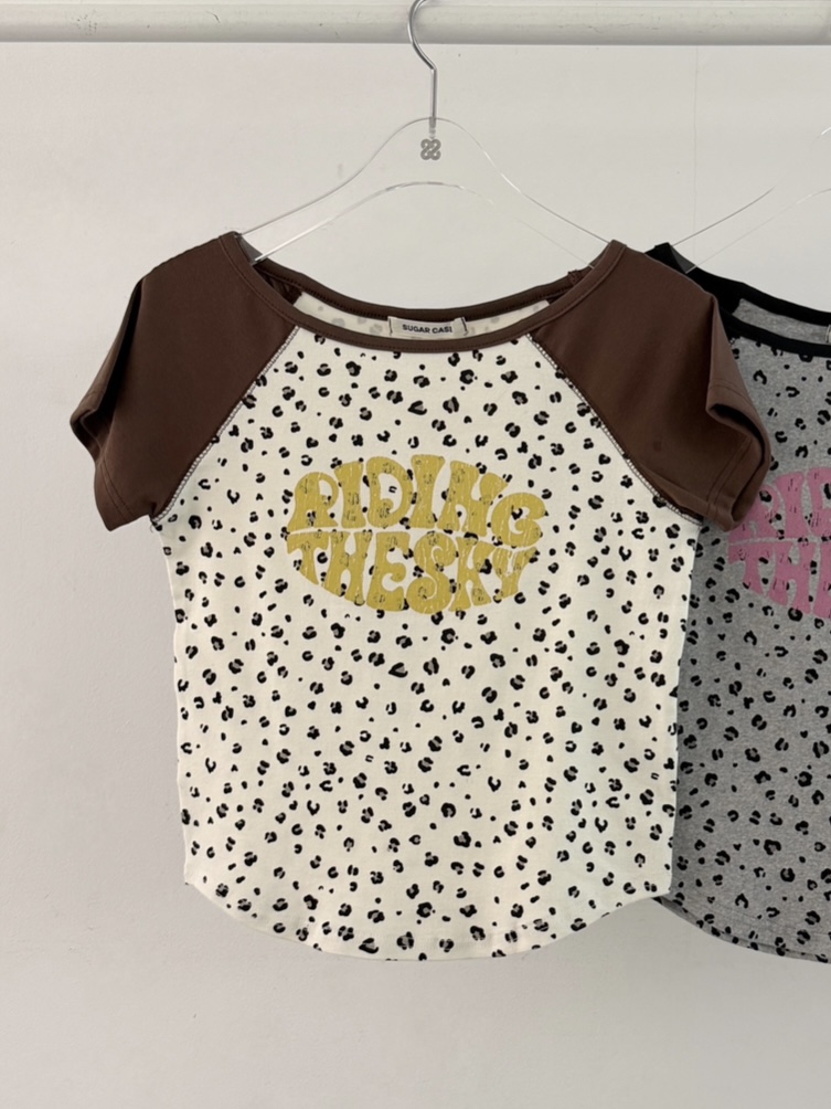 MORAN/MOSCO/SUGAR CASE韓國東大門代購女士新品人氣T恤MORAN/MOSCO/SUGAR CASET恤圖色1