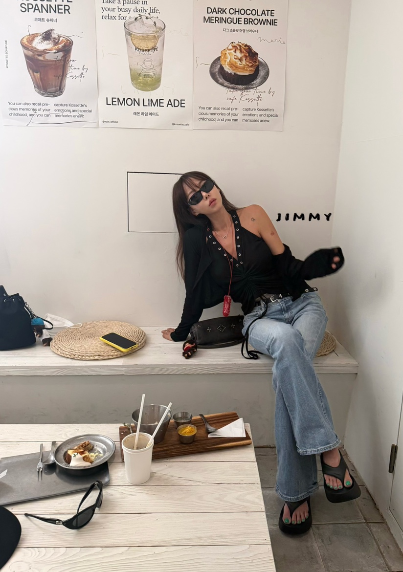 JIMMY韓國東大門直郵女士新品推薦熱賣26夏季吊帶背心孔眼JIMMY/REMAKE吊帶/背心