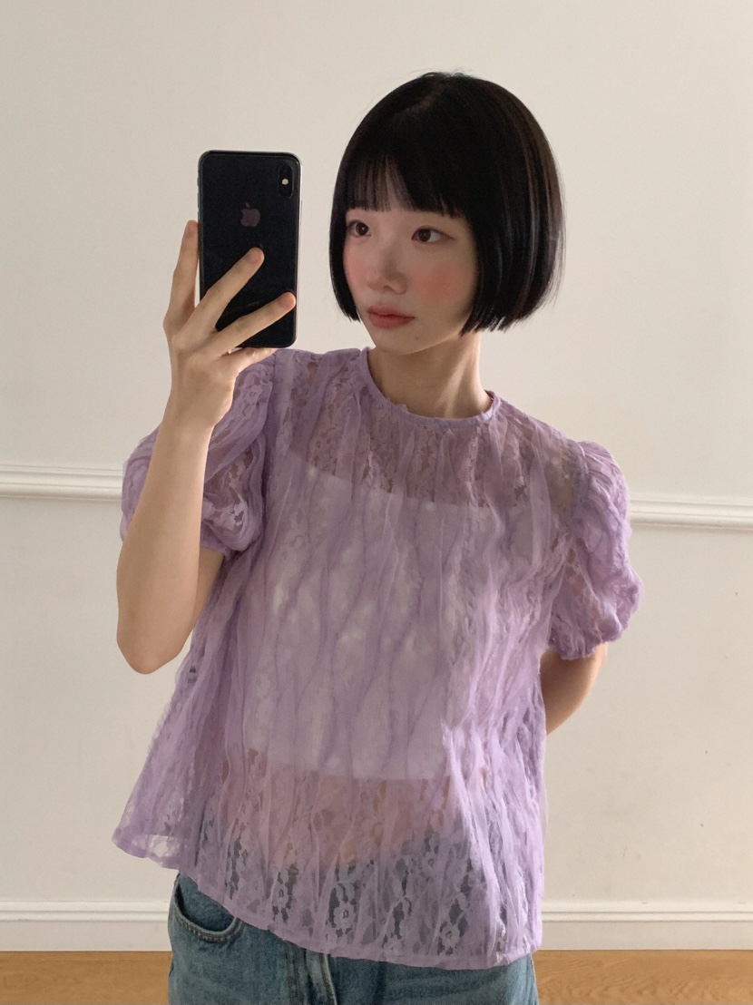 MOSMOS東大門實拍韓國女裝新品推薦休閑26夏季襯衫蕾絲衫MOSMOS襯衫/蕾絲衫