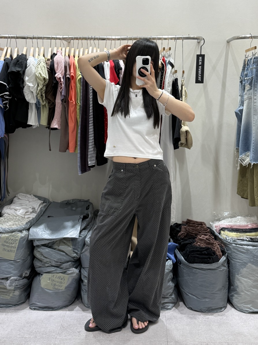 SHIRRING韓國直郵實拍女裝新款休閑熱賣人氣26夏季休閑褲SHIRRING休閑褲