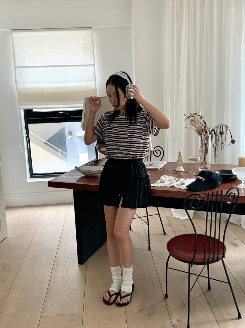 REVE CITE-L韓國代購女士新品休閑熱賣26夏季推薦裙褲開衩REVE CITE-L裙褲