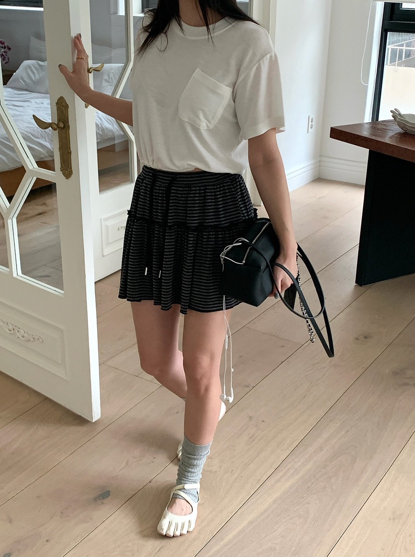 REVE CITE-L韓國代購女士新品休閑熱賣26夏季推薦裙褲開衩REVE CITE-L裙褲圖色3