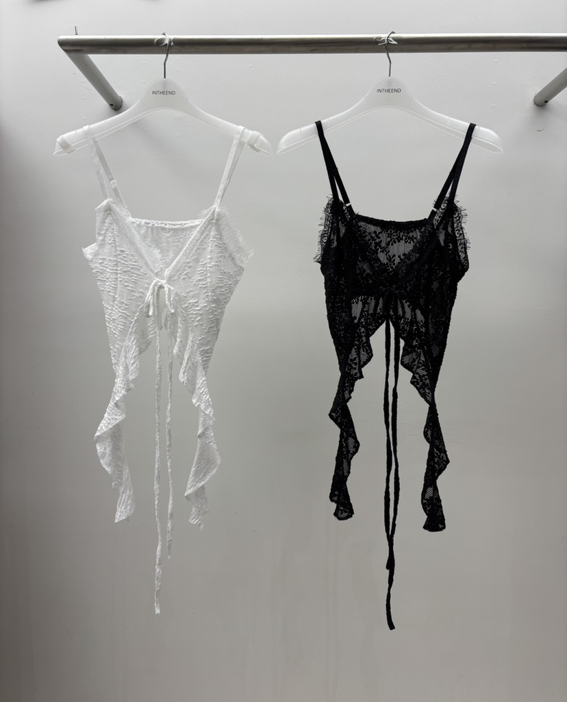 INTHEEND韓國代購女裝新品26夏季熱賣休閑職業吊帶背心蕾絲INTHEEND吊帶/背心