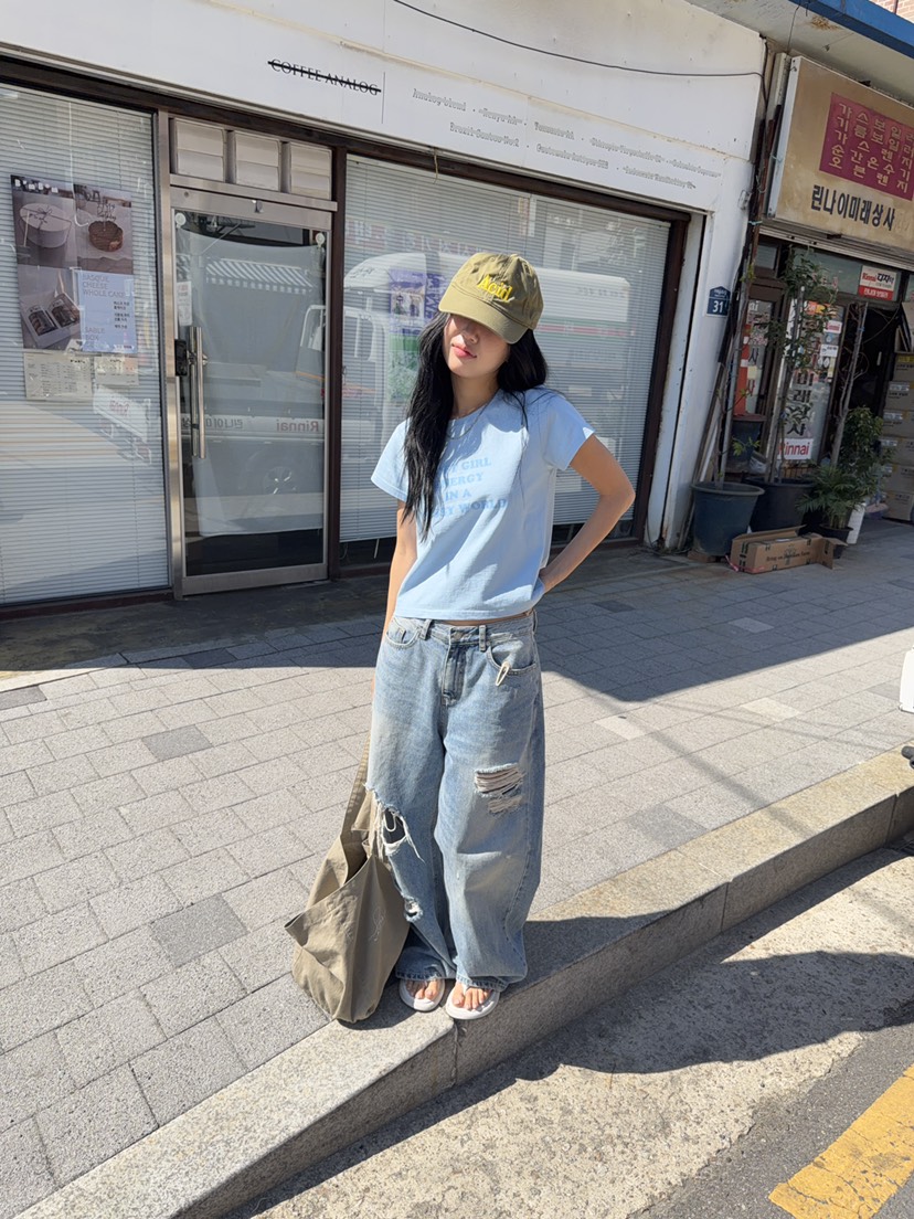 SUNDER MARKET韓國直郵實拍女士新款26春夏熱賣休閑推薦T恤SUNDER MARKETT恤