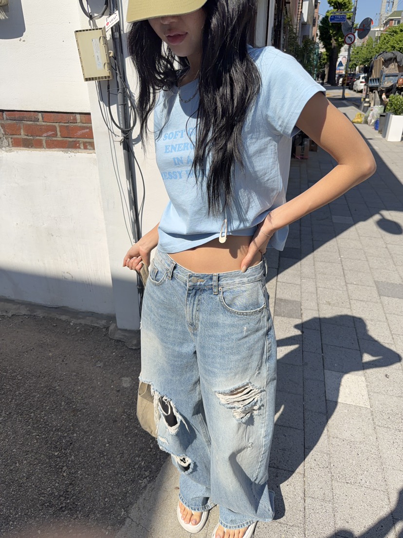 SUNDER MARKET韓國直郵實拍女士新款26春夏熱賣休閑推薦T恤SUNDER MARKETT恤