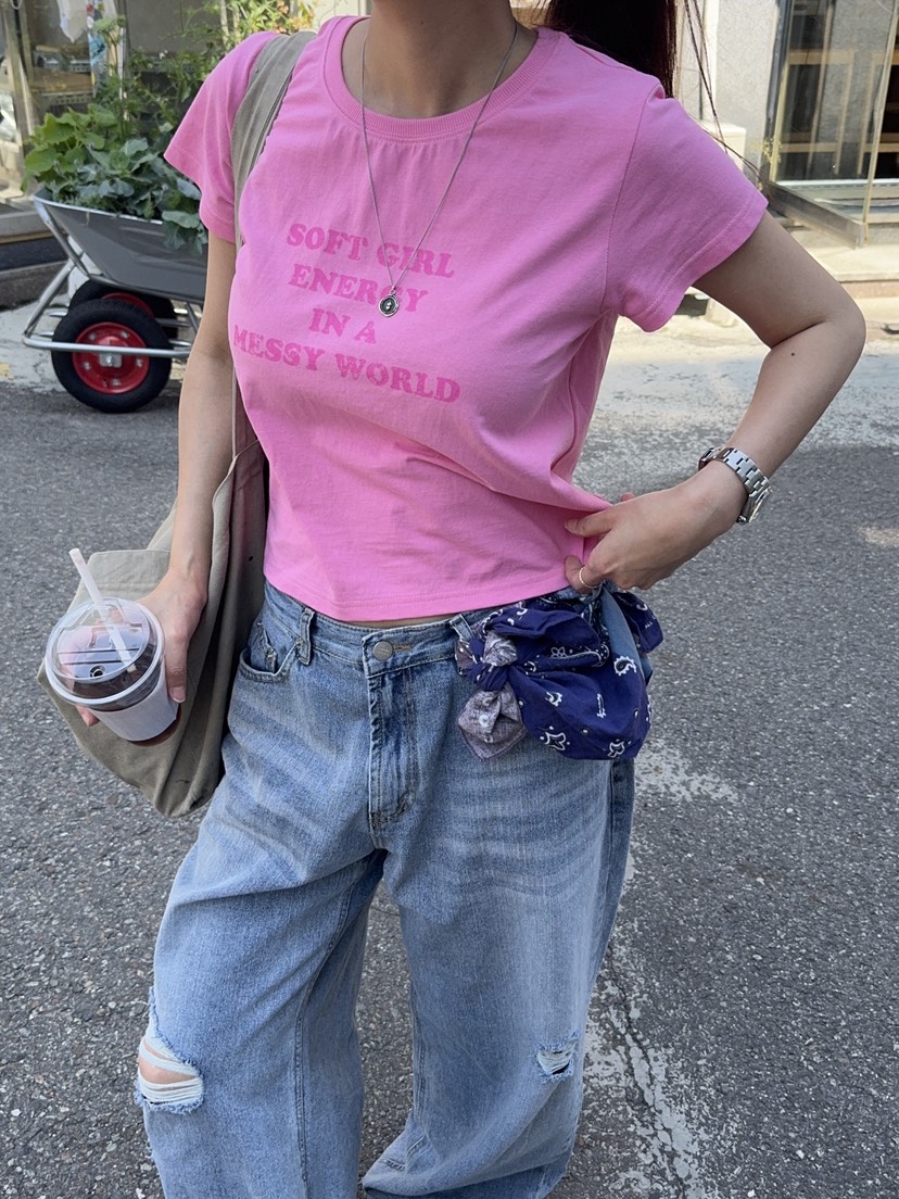 SUNDER MARKET韓國直郵實拍女士新款26春夏熱賣休閑推薦T恤SUNDER MARKETT恤圖色1
