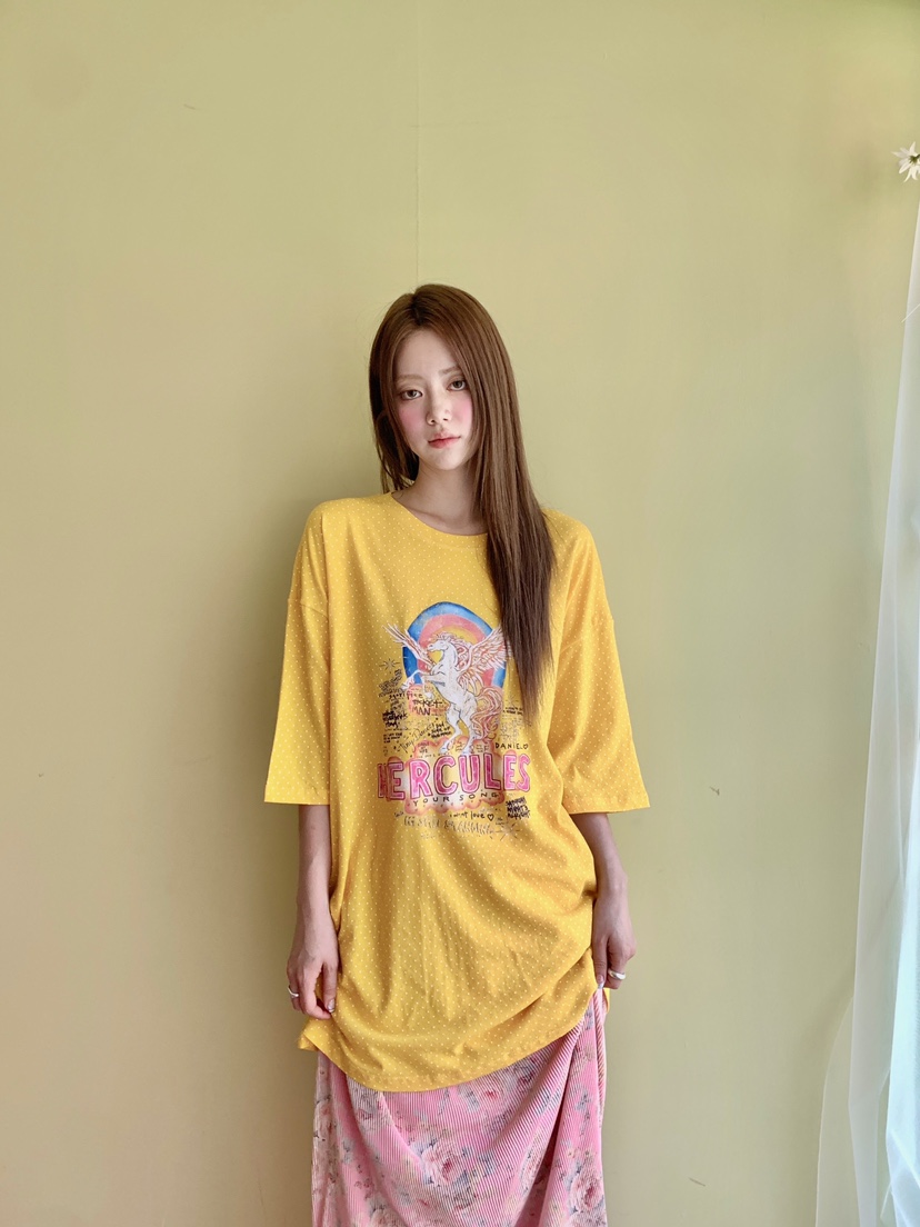 MAISONDEGLORY東大門實拍韓國女士新款熱賣26夏季T恤圓點MAISON DE GLORYT恤