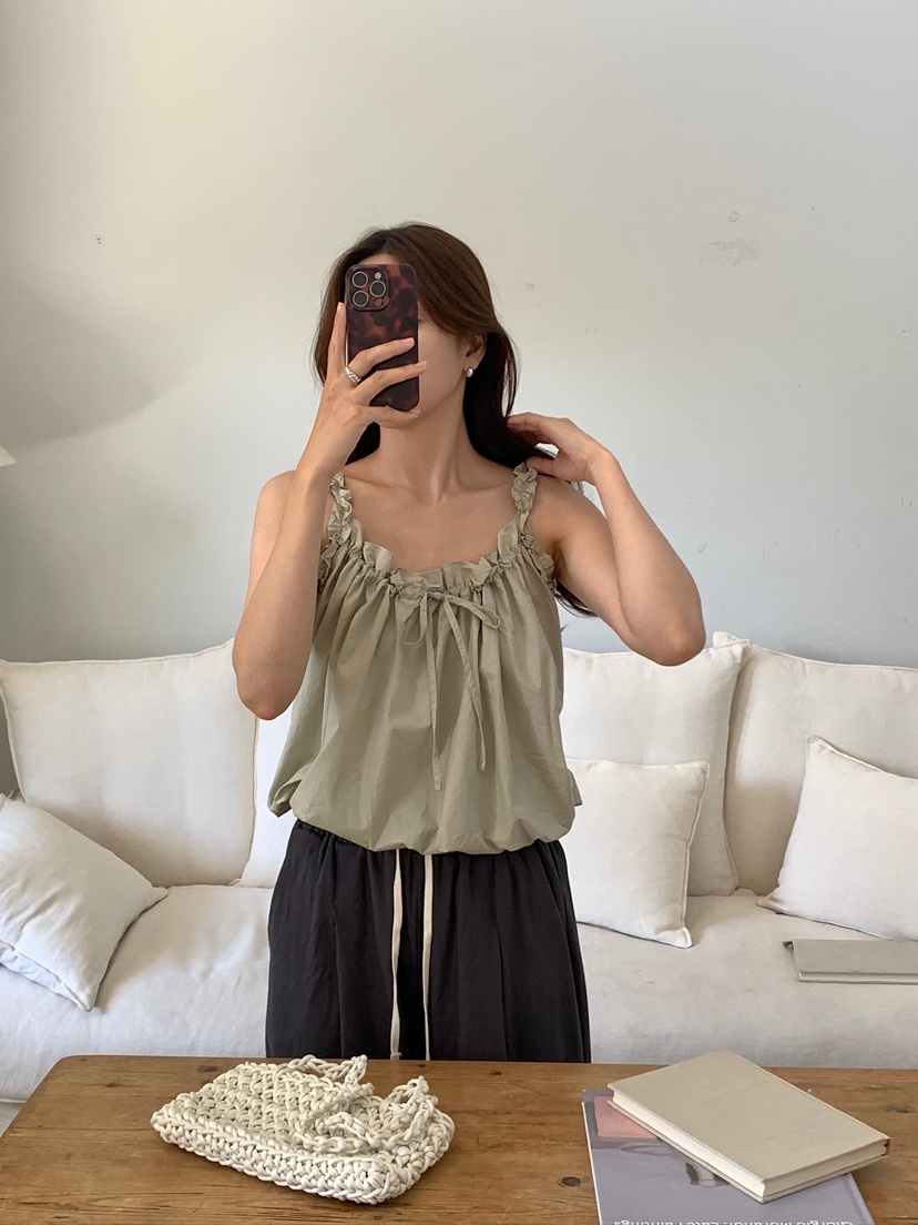 BLEECKER韓國直郵女士新品職業熱賣26夏季時尚休閑吊帶背心BLEECKER吊帶/背心