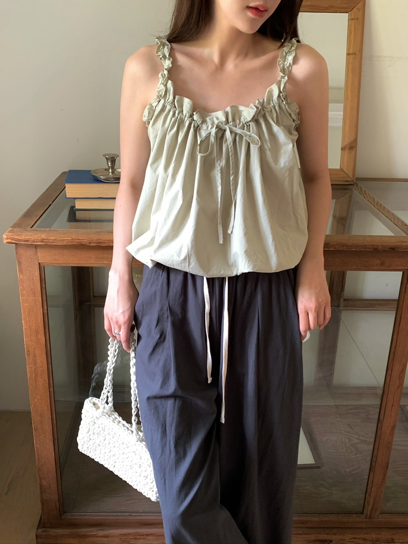 BLEECKER韓國直郵女士新品職業熱賣26夏季時尚休閑吊帶背心BLEECKER吊帶/背心