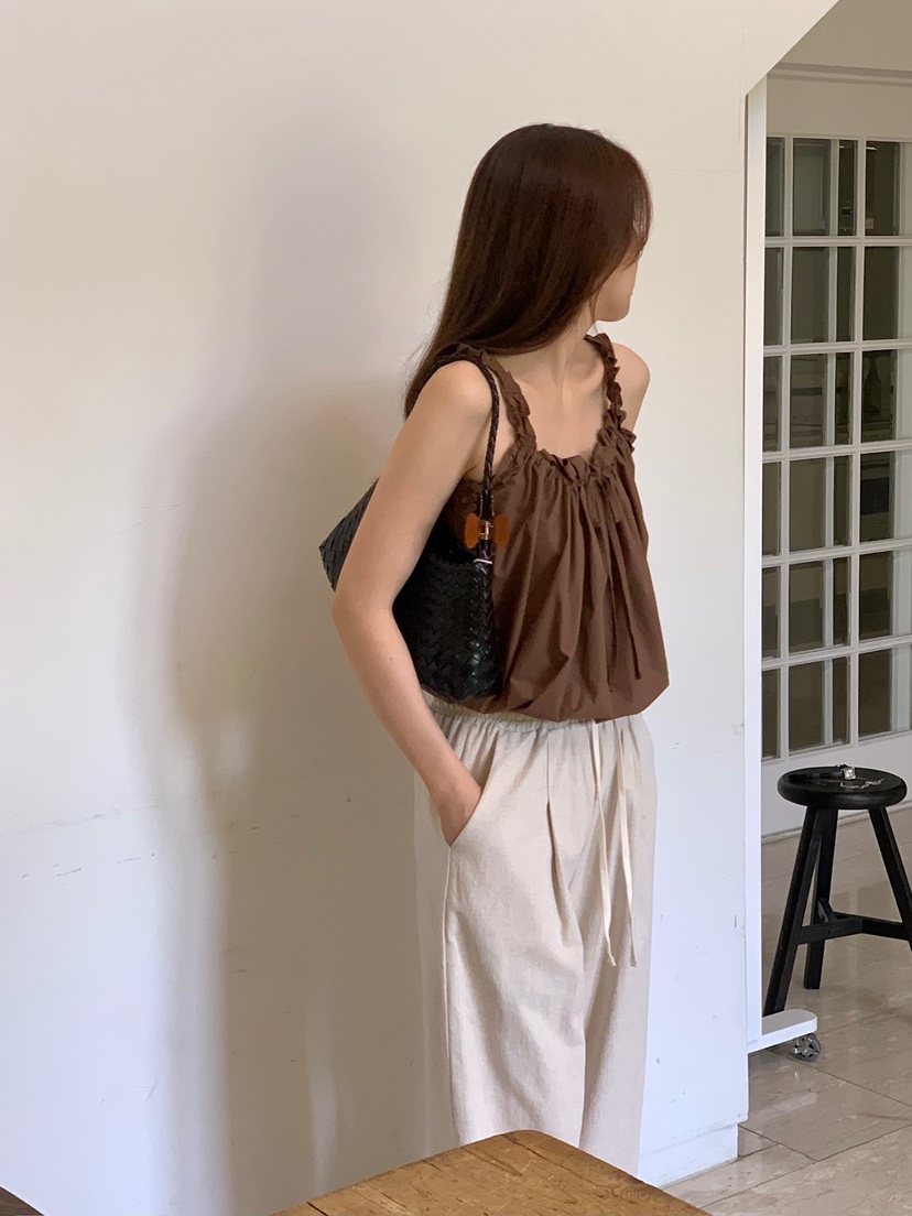 BLEECKER韓國直郵女士新品職業熱賣26夏季時尚休閑吊帶背心BLEECKER吊帶/背心