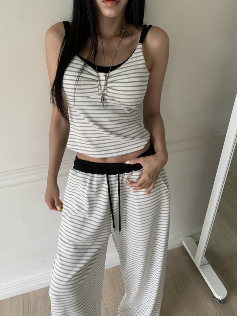 BADCALM韓國直郵女士新品熱賣時尚人氣職業26夏季休閑套裝BADCALM套裝