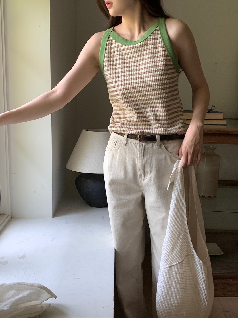 BLEECKER韓國直郵女裝新款推薦26春夏休閑熱賣時尚吊帶背心BLEECKER吊帶/背心