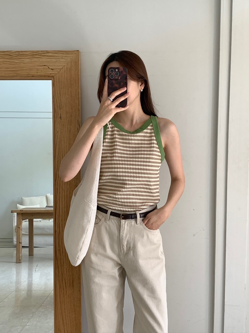 BLEECKER韓國直郵女裝新款推薦26春夏休閑熱賣時尚吊帶背心BLEECKER吊帶/背心