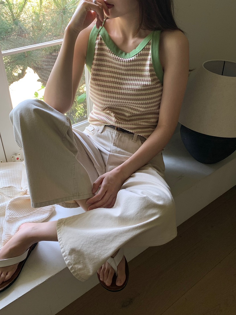 BLEECKER韓國直郵女裝新款推薦26春夏休閑熱賣時尚吊帶背心BLEECKER吊帶/背心