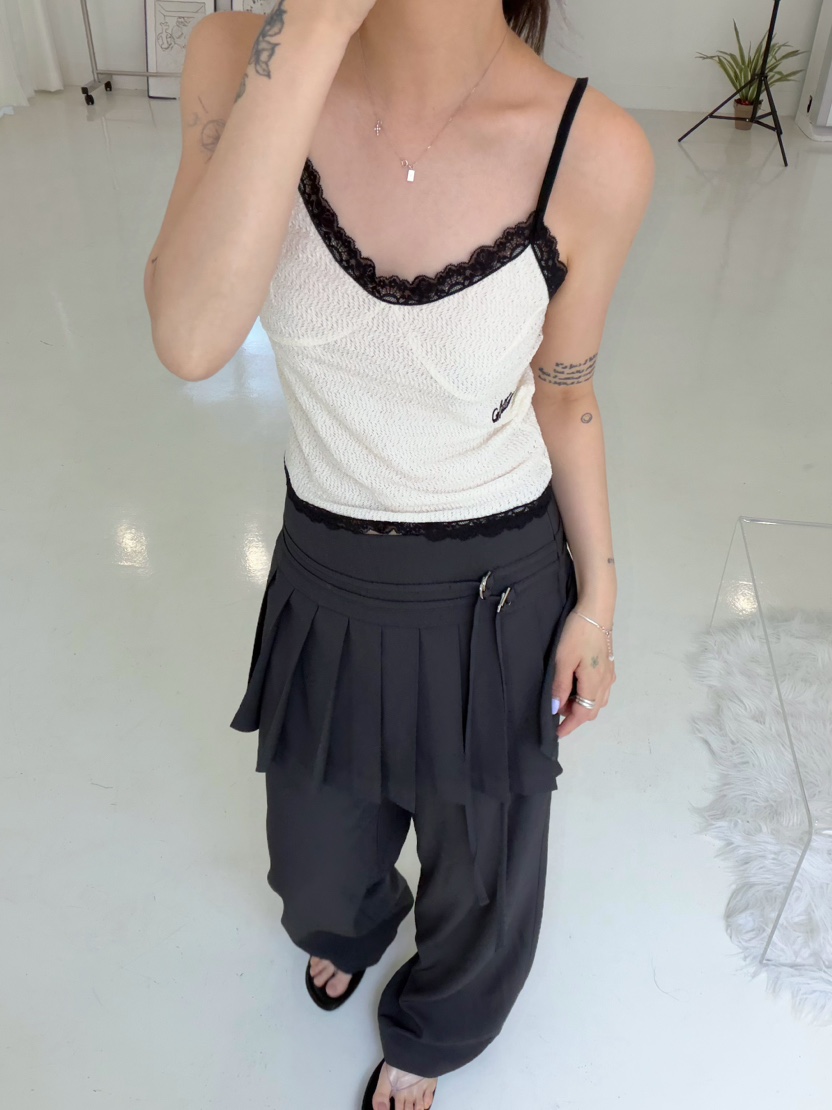 GLITTER韓國東大門代購女裝新品職業人氣熱賣26春夏吊帶背心GLITTER吊帶/背心