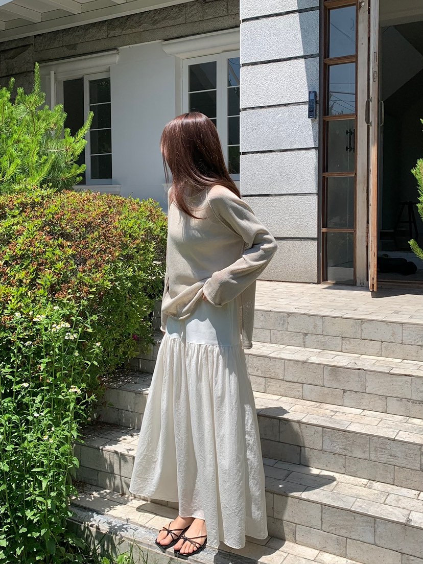 BLEECKER韓國直郵女士新品26夏季推薦人氣時尚職業26春夏長裙BLEECKER長裙