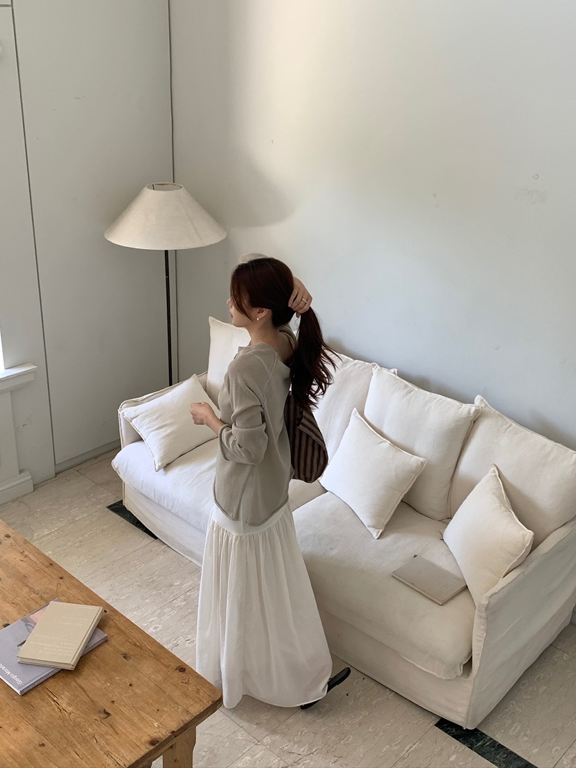 BLEECKER韓國直郵女士新品26夏季推薦人氣時尚職業26春夏長裙BLEECKER長裙