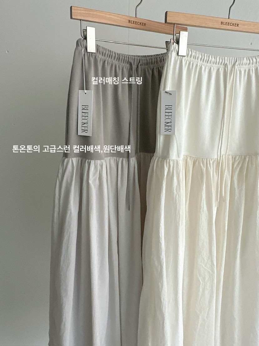 BLEECKER韓國直郵女士新品26夏季推薦人氣時尚職業26春夏長裙BLEECKER長裙