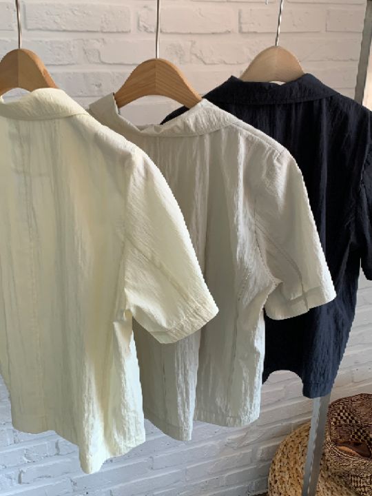 KOMOREBI東大門實拍韓國女裝新品熱賣休閑推薦襯衫蕾絲衫KOMOREBI襯衫/蕾絲衫