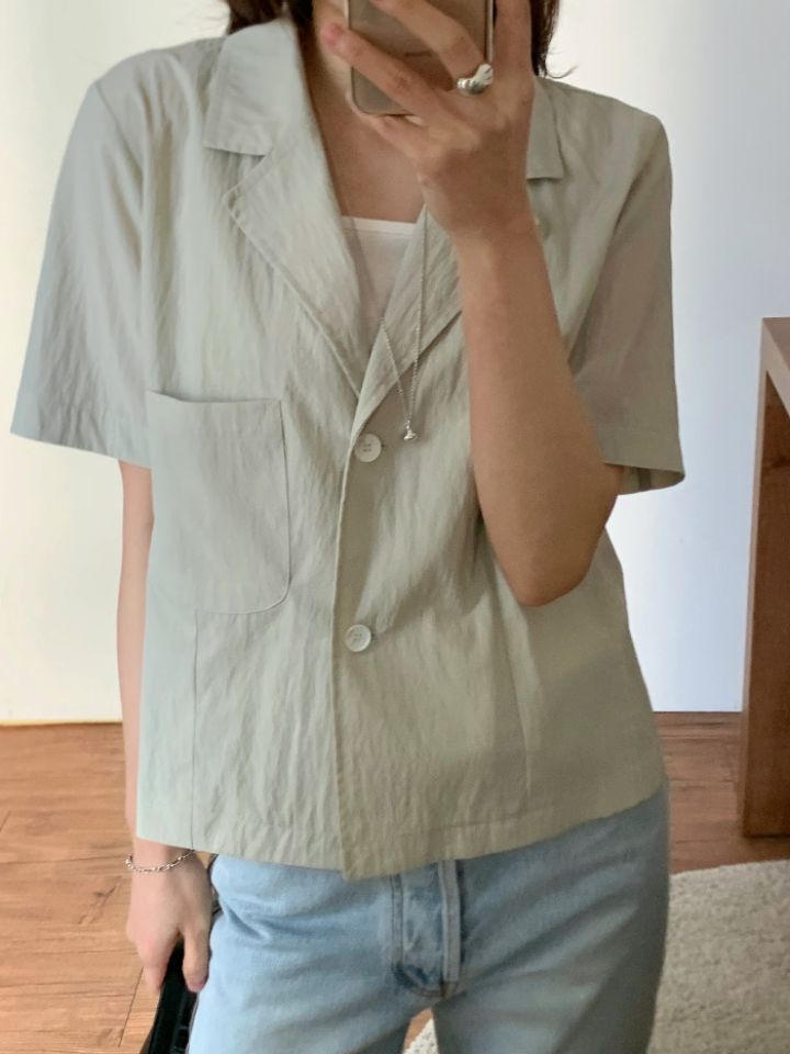 KOMOREBI東大門實拍韓國女裝新品熱賣休閑推薦襯衫蕾絲衫KOMOREBI襯衫/蕾絲衫圖色2