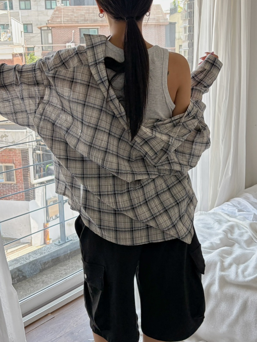 BYRING韓國東大門直郵女裝新款26春夏襯衫蕾絲衫不含內搭BYRING襯衫/蕾絲衫