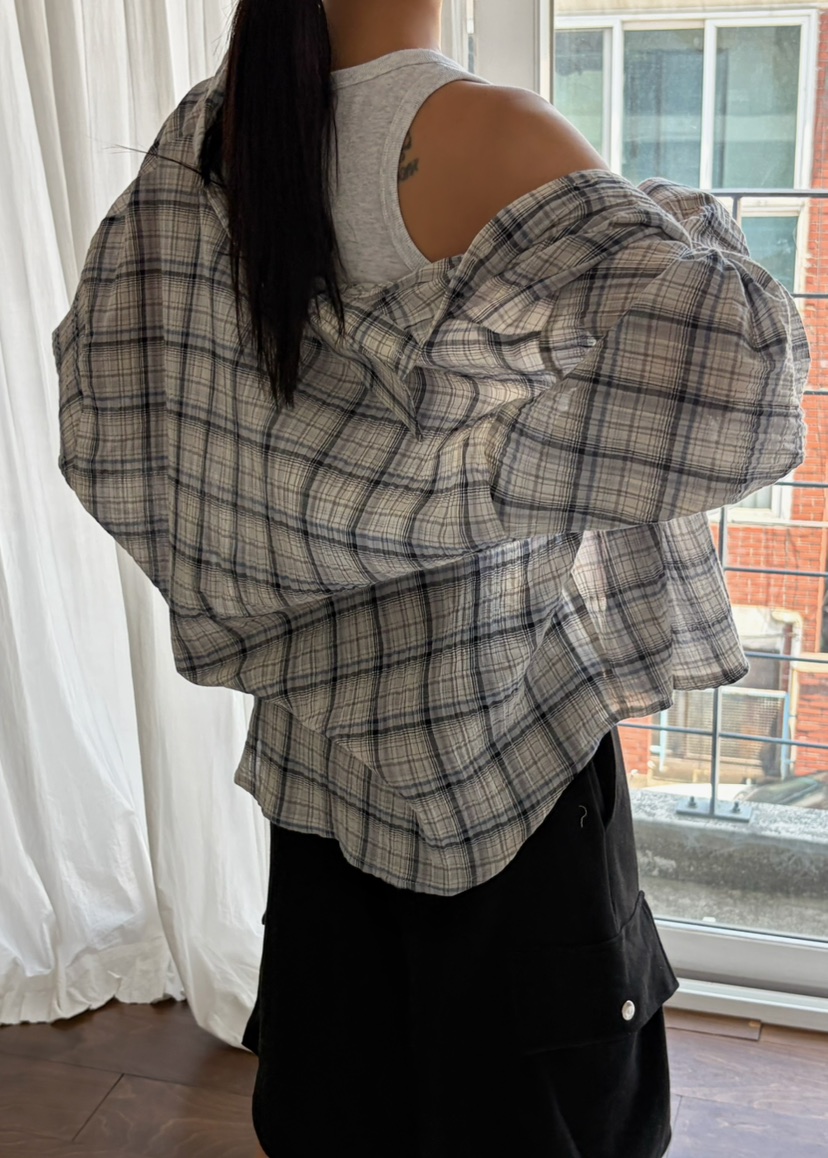 BYRING韓國東大門直郵女裝新款26春夏襯衫蕾絲衫不含內搭BYRING襯衫/蕾絲衫