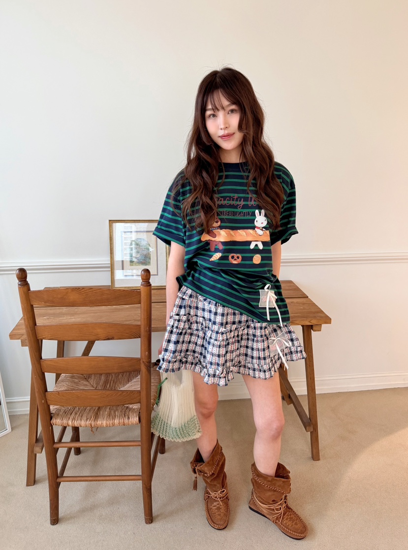 BOUTIQUE-L韓國代購女裝新品休閑職業熱賣推薦時尚26春夏T恤BOUTIQUE-LT恤