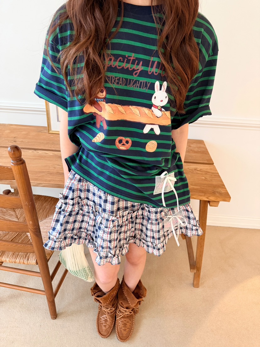 BOUTIQUE-L韓國代購女裝新品休閑職業熱賣推薦時尚26春夏T恤BOUTIQUE-LT恤圖色2