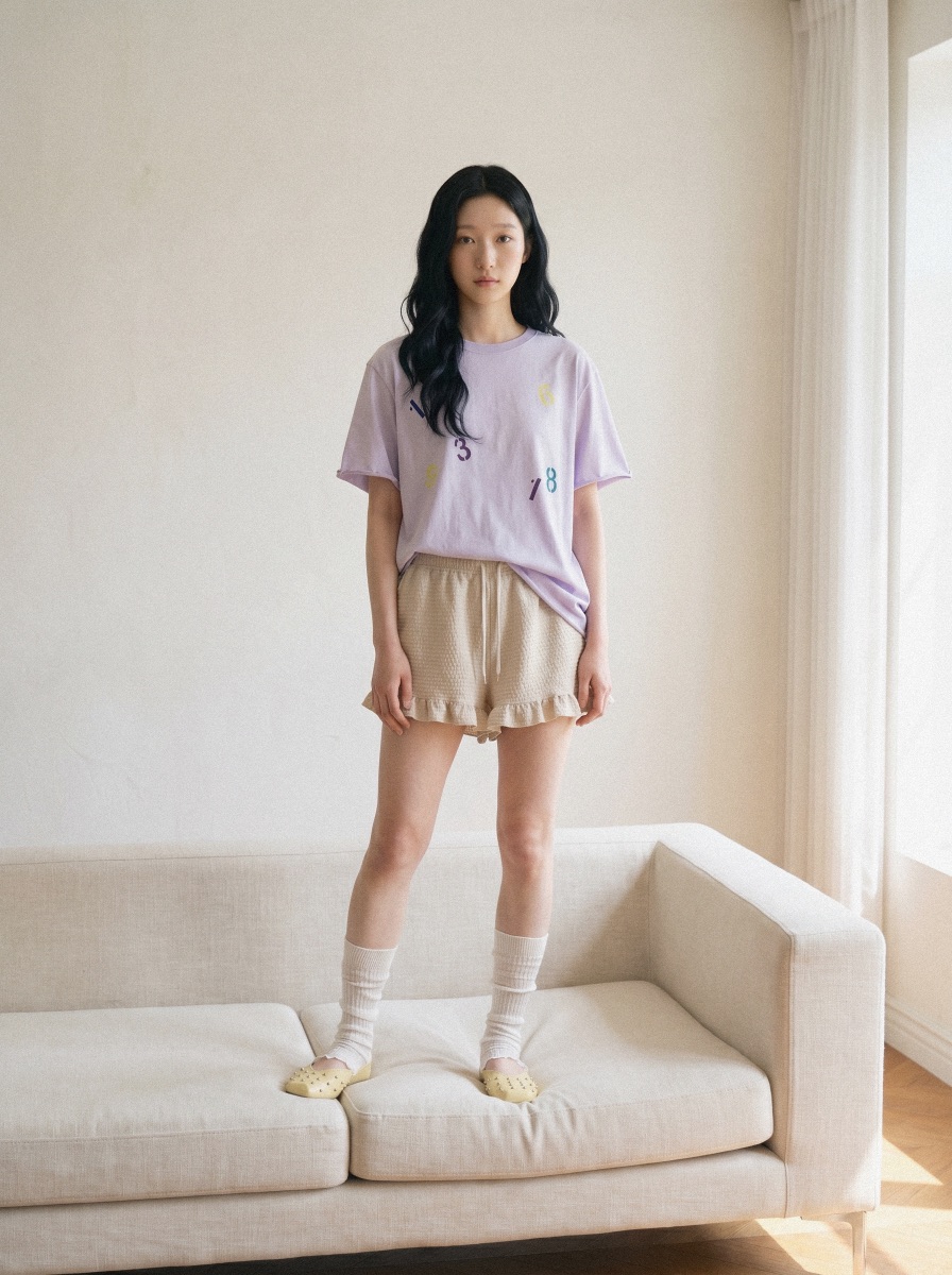 BEFORE SUNRISE韓國直郵實拍女裝新款人氣26春夏休閑T恤BEFORE SUNRISET恤