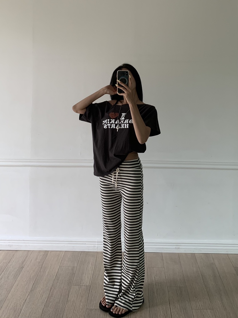 BADCALM韓國直郵女裝新品職業人氣時尚休閑熱賣26春夏休閑褲BADCALM休閑褲