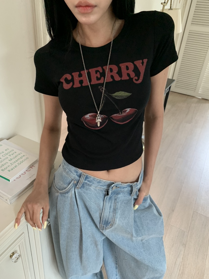 BADCALM韓國直郵女士新品推薦熱賣26夏季休閑時尚人氣T恤BADCALMT恤圖色3