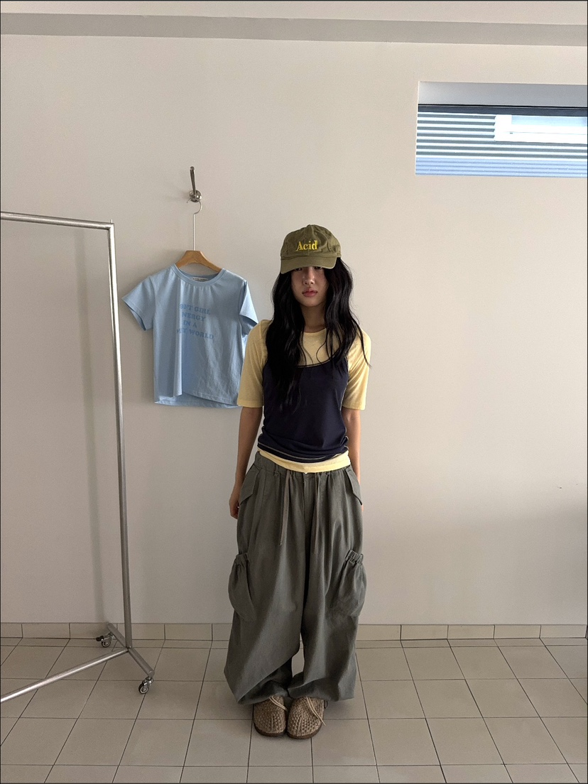 SUNDER MARKET韓國代購女士新品人氣休閑26夏季時尚套裝SUNDER MARKET套裝
