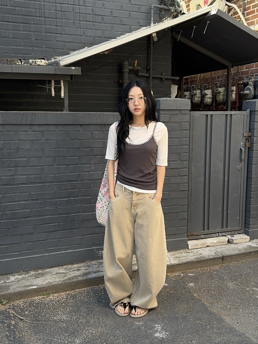 SUNDER MARKET韓國代購女士新品人氣休閑26夏季時尚套裝SUNDER MARKET套裝