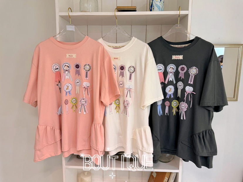 BOUTIQUE-L韓國直郵實拍女士新品26夏季26春夏推薦職業T恤BOUTIQUE-LT恤