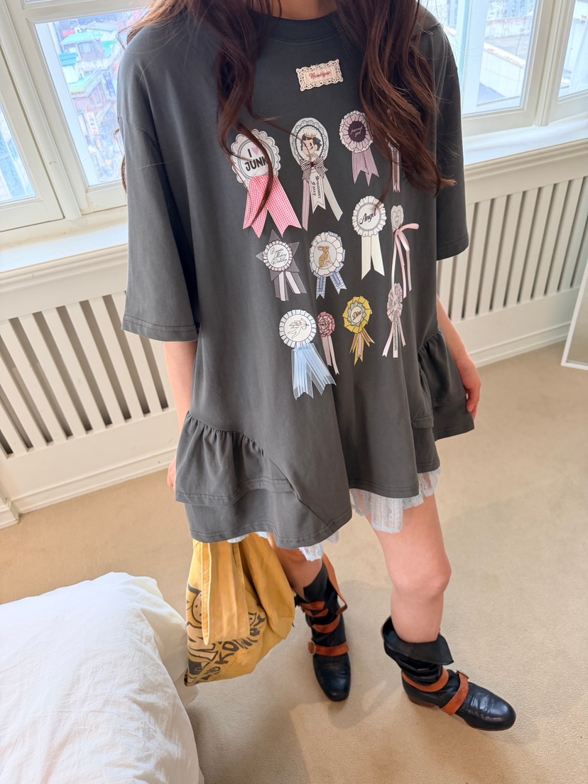 BOUTIQUE-L韓國直郵實拍女士新品26夏季26春夏推薦職業T恤BOUTIQUE-LT恤