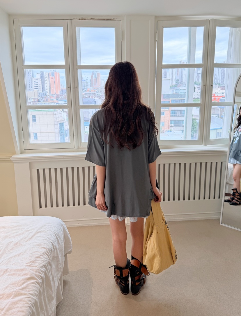 BOUTIQUE-L韓國直郵實拍女士新品26夏季26春夏推薦職業T恤BOUTIQUE-LT恤