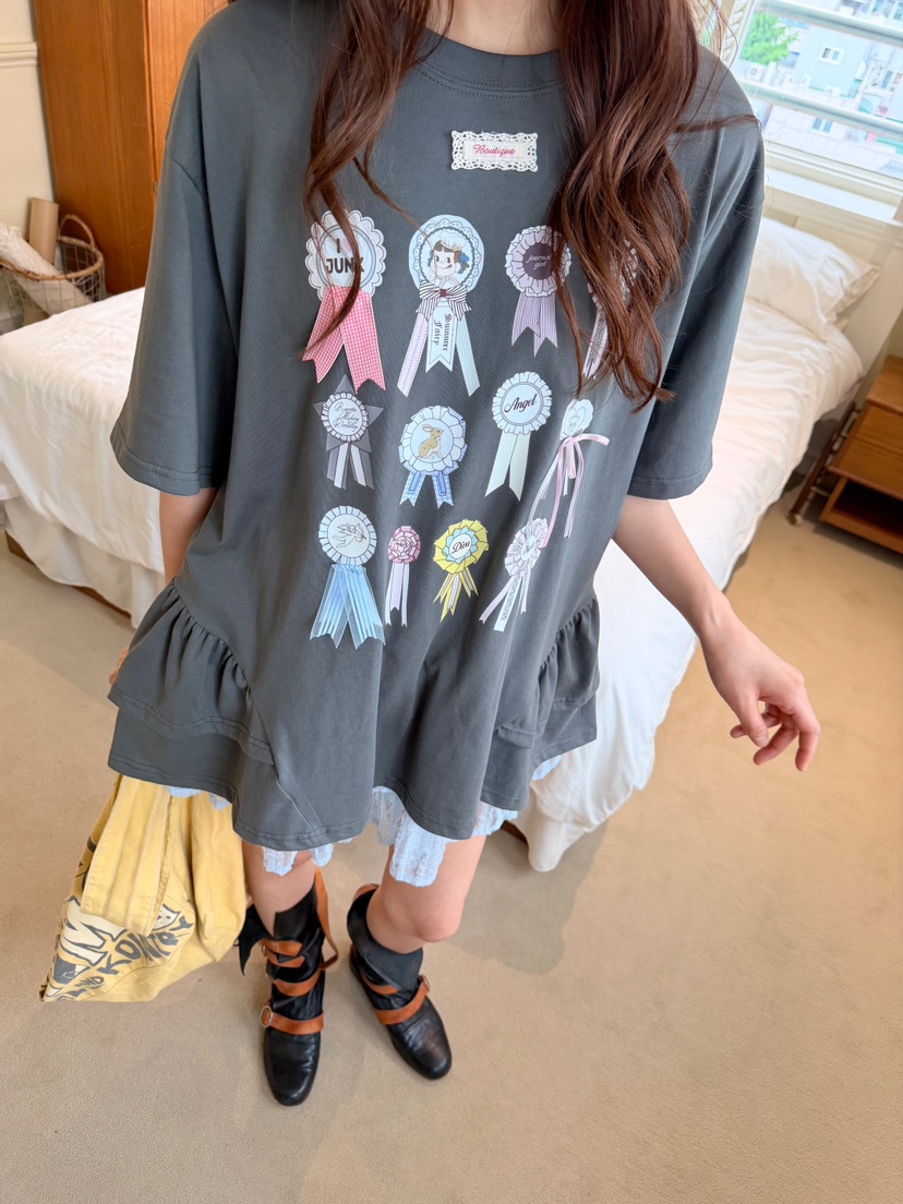 BOUTIQUE-L韓國直郵實拍女士新品26夏季26春夏推薦職業T恤BOUTIQUE-LT恤