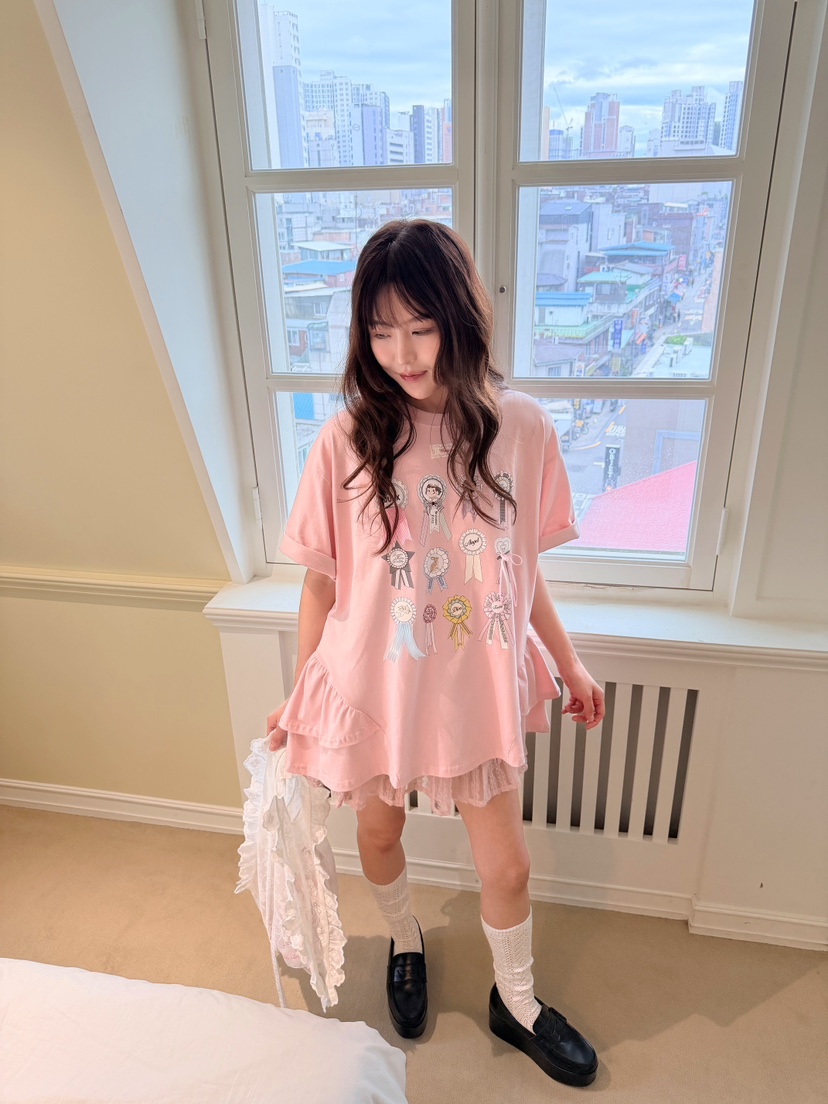 BOUTIQUE-L韓國直郵實拍女士新品26夏季26春夏推薦職業T恤BOUTIQUE-LT恤圖色1
