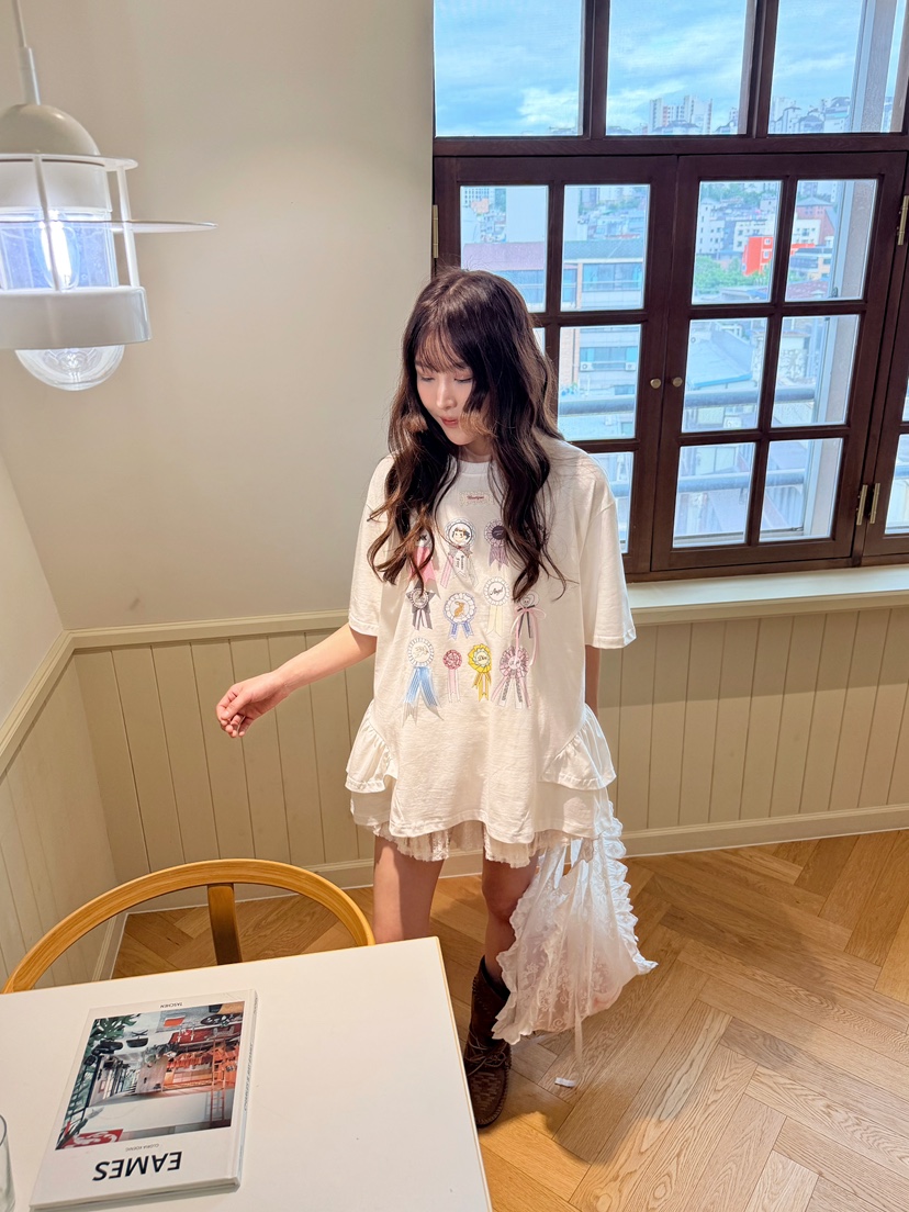 BOUTIQUE-L韓國直郵實拍女士新品26夏季26春夏推薦職業T恤BOUTIQUE-LT恤圖色3