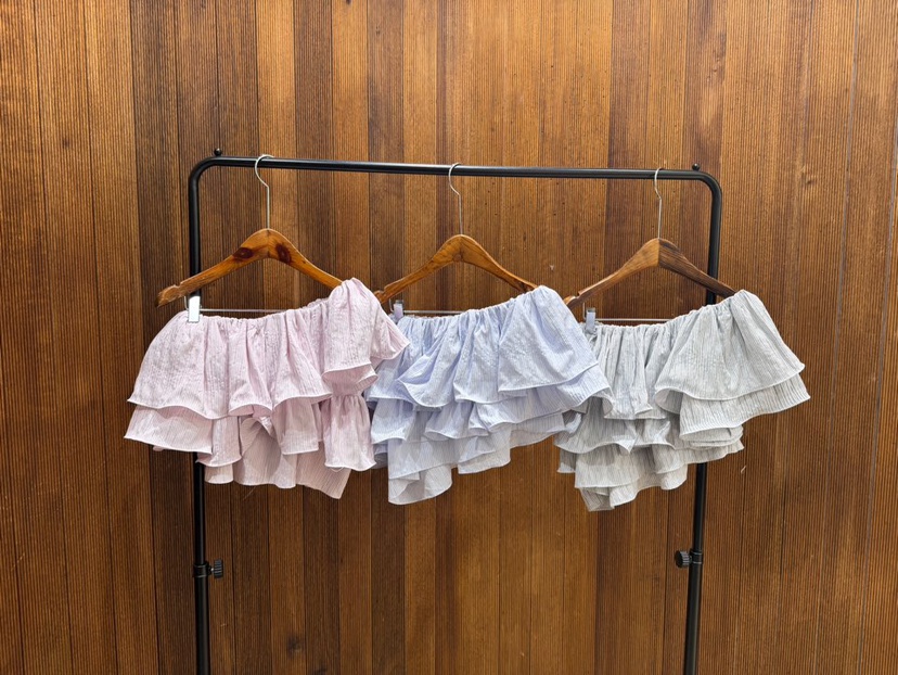 2TWO MOON韓國東大門直郵女士新品26夏季襯衫蕾絲衫荷葉邊2TWO MOON襯衫/蕾絲衫