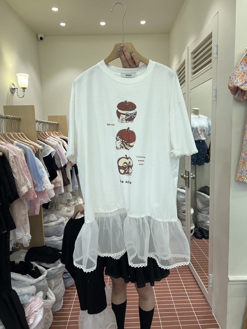 BE&amp;BE韓國東大門代購女裝新品26春夏26夏季職業推薦T恤BE&beT恤圖色2
