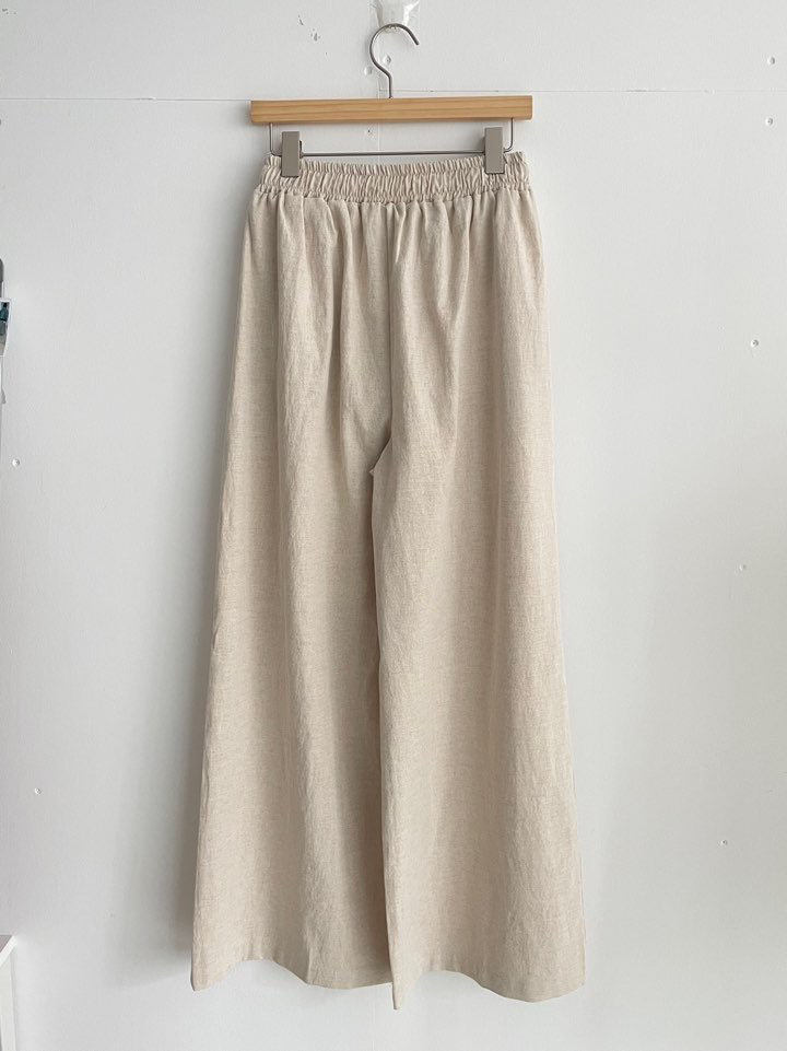 BLEECKER韓國直郵女裝新品熱賣休閑推薦26春夏休閑褲亞麻布BLEECKER休閑褲