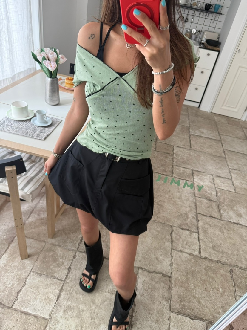JIMMY東大門實拍韓國女裝新款26夏季時尚職業短裙南瓜裙棉質JIMMY/REMAKE短裙
